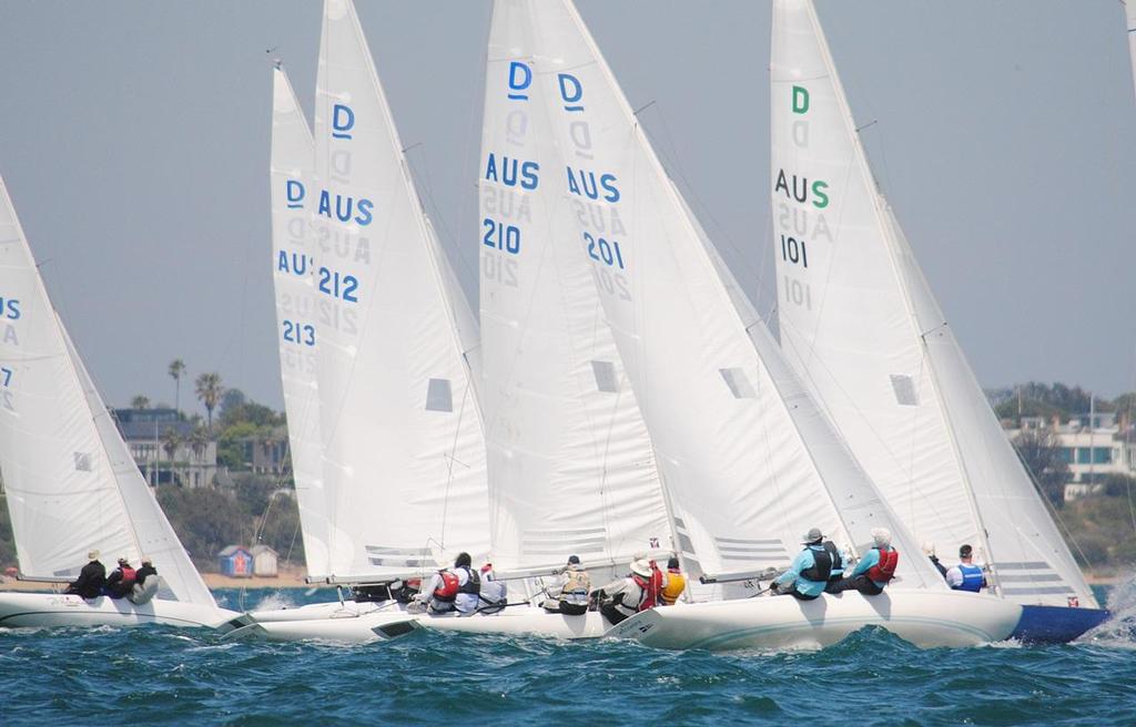 “Wizzardry” (201) makes a good start - Prince Philip Cup - the 2015 Australasian Championship. &copy; David Staley / RBYC